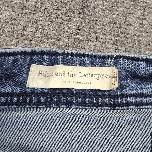 Pilcro‎ x Anthropologie Boyfriend Denim Shorts Size 26 Blue Faded Casual Summer - Picture 4 of 8